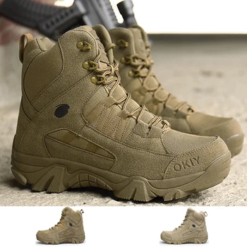 Taktično Škornji Moški Vojske Boot Moški Vojaški Škornji za Moške Boj proti Gleženj Boot Prostem Plezanje, Pohodništvo Čevlji Delo varovalni Čevlji