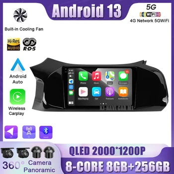 Android 13 Za Chevrolet Onix 2012 - 2019 Avto Radio Večpredstavnostna Video Predvajalnik Navigacija GPS QLED Zaslon 4G+WIFI, BT DSP ŠT DVD