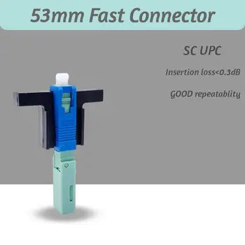 Brezplačna Dostava SC UPC svjetlovodni Priključkov FTTH Orodje za Hladno Priključek Orodje SM Single-Mode Fiber Optic Hitro Connnector UPC SC 53mm