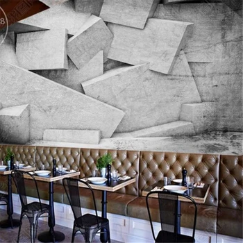 wellyu ozadje po Meri 3d photo zidana Nordijska sivega cementa steno geometrijske inspirativno TV ozadju stene papirjev doma dekor обои