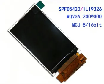 3,0 palca 40P TFT LCD Zaslon ILI9326 / SPFD5420 Pogon IC 8/16-bitno MCU Vmesnik WQVGA 240(RGB)*400