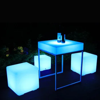 LED Cube Svetlobe, Vrtne Svetilke Prostem Vrt Svetlobna Kvadratnih Blata Restavracija Spalnica Bar, Bazen Dekoracijo Daljinski upravljalnik
