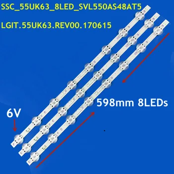 3 KOS LED Trak za 55UK6360PSF 55UK6950 55UK6360 55UK6300 55UK6200 55UK6470 55UK6400 SC_TRIDENT_55UK63_S SVL550AS48AT5