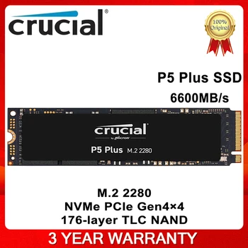 Ključnega pomena P5 Plus 500 GB 1TB 2TB PCIe 4.0 3D NAND NVMe M. 2 Gaming SSD do 6600MB/s 500 G 1T 2T Visoko Zmogljivost M2 2280 Original
