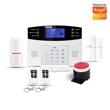 Varnostni Alarmni Sistem Kit Auto Klic GSM+WiFi Home Security Brezžični Alarmni Sistem Gibanja Senzor za Vrata/Okno Senzor Daljinski upravljalnik