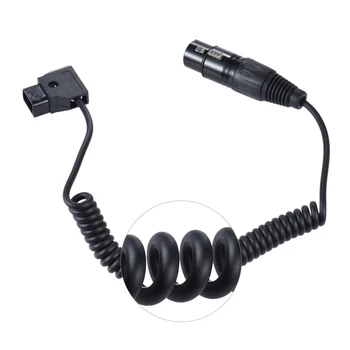 Andoer D-Tapnite, XLR Moški-4-Pin Ženski Adapter Napajalni Kabel Kabel za V-mount Baterije Tablice Zaslon Kamere
