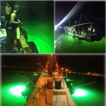 250W LED Ribolov Svetlobe Bas Ribištvu Tackle 12V Podvodno Potapljanje Lučka