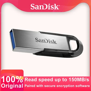 SanDisk Bliskovnega Pogona Ultra Voh USB 3.0 Pendrive 32GB 64GB 128GB 256GB 512GB Pen Drive Visoke Hitrosti do 150MB/s Pomnilniške kartice memory Stick