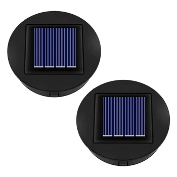 2PCS Sončne Svetlobe Zamenjava Vrh Enota 8 cm,Zamenjava Sončne celice,za Zunaj na Vrtu Svetilka Solarna Svetilka