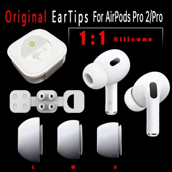 Original Silikon Slušalke Uho Blazine Za Apple Airpods Pro 2 Uho Nasveti Zamenjava Slušalka Nasveti Slušalka Kritje Majhna Srednja Velika