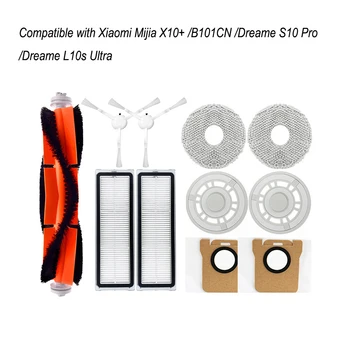 Za Xiaomi Mijia X10+ /B101CN /Dreame S10 Pro /L10s Ultra Glavni Strani Krtačo Hepa Filter Mop Vrečko za Prah Robot sesalnik Deli