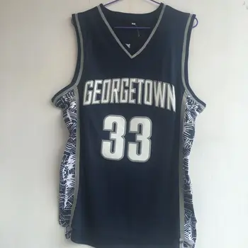 Mornarsko Modra Patrick Ewing #33 Georgetown Hoyas College Košarka Jersey Sešiti