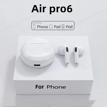 Pro6 TWS Smart Touch Bluetooth Slušalk, Slušnih Bluetooth 5.0 Šport glasbo Brezžično slušalko, ki je Primerna za Xiaomi Huawei Apple