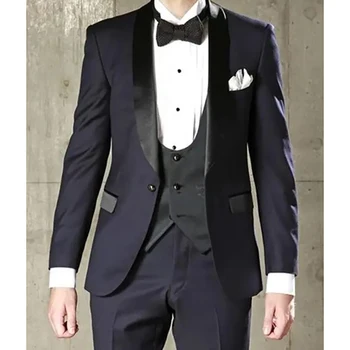 Najnovejše Moški Obleko Zarezo River Ravno Slim Fit Moški Britanski Stil Modni Butik Poroka iz Klasične Jopiči za Moške Oblikovalec Oblačil