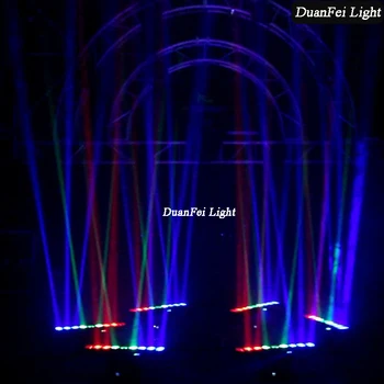 4pcs Deformacije Matrix LED Moving Head Žarek 9x10w rgbw 4in1 led svetlobni bar premikajočih luči