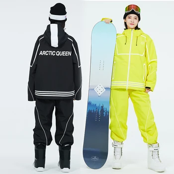 2023 Nepremočljiva, Windproof Snowboard Obleko Prostem Suknjič Hlače Moški Smučarski Kombinezon Zimski Šport Ženske Smučarske Določa Gorskih Ženska Oblačila