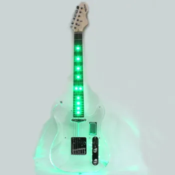 Musoo blagovne Znamke Akril Električna kitara z LED
