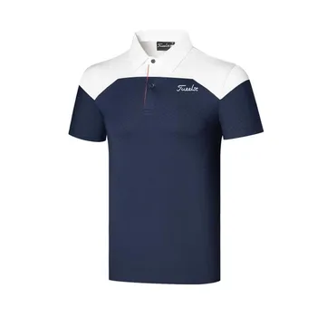 2023 Poletje Novi Golf Oblačila moška Kratka Sleeved Športna Polo Majice Priložnostne Vrhovi River Dihanje T-Majice