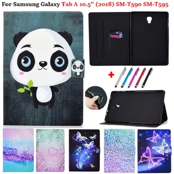 Za Samsung Galaxy Tab 10,5 Primeru 2018 T590 T595 T597 Tablični Pametni PU Usnja Lupini Za Galaxy Tab 10 5 SM-T590 SM-T595 Pokrov