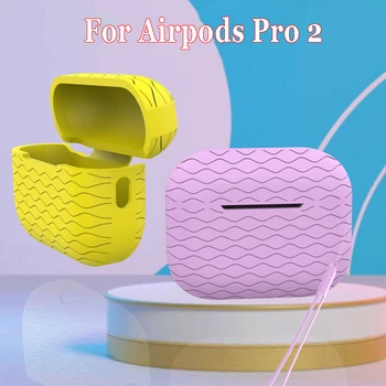 2023 Novo Silikonsko Ohišje za Airpods Pro 2 Pokrov Mehko Vrečko za Apple Airpod Bluetooth Slušalke AirPods Polnjenje Zaščitni Lupini