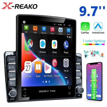 X-REAKO 9.7 palčni Carplay Android 12 Avto Radio Stereo Navpično Splitview Zaslon Avtomobilsko Navigacijo GPS BT Phonelink USB Predvajalnik