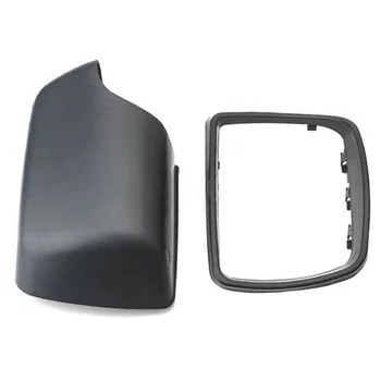 Avto Black Rearview Mirror Kritje Lupini Strani Ogledalo Pokrovi z Okvirjem Zamenjava za BMW E53 X5 2000-2006 Desno