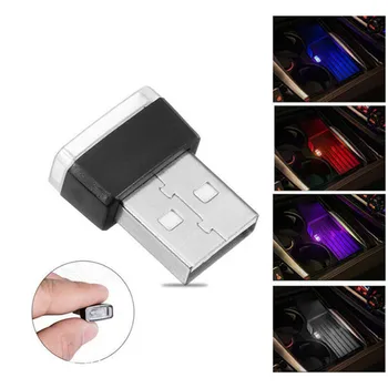 1pcs Mini LED Avto Svetlobe USB Vzdušje Luči za Kia Rio Picanto Niro Forte Ceed Stonic Žaoka i20 i30 8 vsi Avtomobili