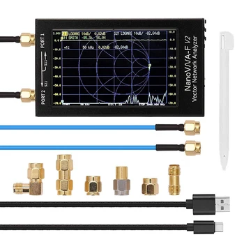 Nanovna-F V2 je Vektor Omrežja Spletni Analyzer 50Khz-3Ghz Antena Preučevalnik Omrežnega Kabla Tester 4.3 Palčni Spletna Orodja