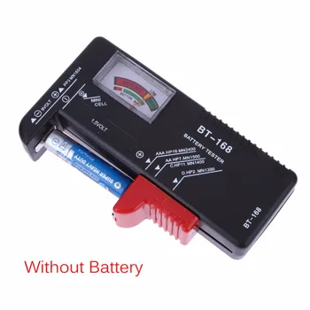 Univerzalni BT168 Baterija Digitalni Tester Napetosti Checker za AA AAA 9V Gumb Več Velikosti Baterije Tester Napetosti Meter Orodja