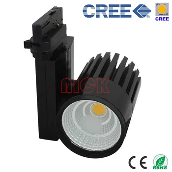4-Wiees 3-Fazni 35W CREE COB LED Skladbo Light LED Spot Light Black/White Stanovanj Visokim CRI 90Ra AC85-265V Brezplačna Dostava