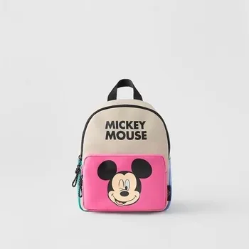 Disney Nov Otroški Nahrbtniki Mickey Mouse Tiskanja Mini Dva-ramo Torbe, Dekleta Malčka Nove Lepe Svetlobe Vrtec Schoolbags