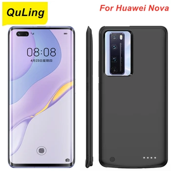 QuLing Za Huawei Nova 8 7 Pro Nova 8 MP 4 4E 5 5 Pro 5i 5i Pro 6 6 SE Baterija Primer Baterijo, Polnilnik Banka Moč Primeru