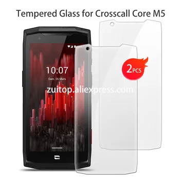Za Crosscall Core-M5 Kaljeno Steklo Zaščitno NA Crosscall Core-M5 5.45 Palčni Zaslon Patron Pametni Telefon Kritje Film
