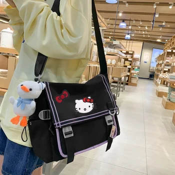 Sanrio hello kitty Tutorial Vrečko Nove Y2K Torba Študent Messenger Bag Ženski Cross body bag moda vrečko za Shranjevanje