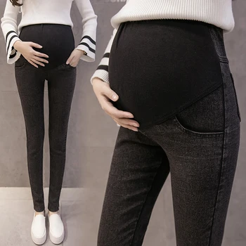 Porodniški Skinny Jeans hlače oblačila Nosečnosti Jeans dokolenice Elastična in Pregnant Women slim fit Hlače Stretch Hlače