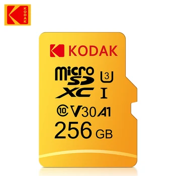 KODAK Original Micro SD 32GB 64GB Memori Pomnilniške Kartice C10 TF Kartice MicroSD, SDXC 128GB 256GB 512GB U3 4K Za Telefon Brnenje Fotoaparat