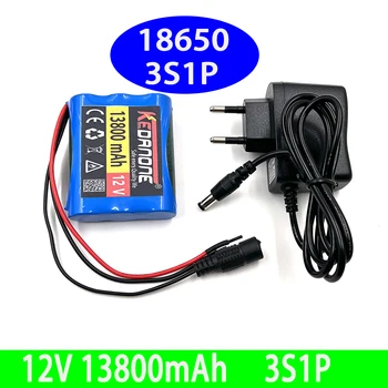 3S1P12V 13800mAh 18650 Polnilna Litij Baterija za Zvočnik svetilka CCTV Kamere, GPS Prenosni iskanje svetlobe oprema