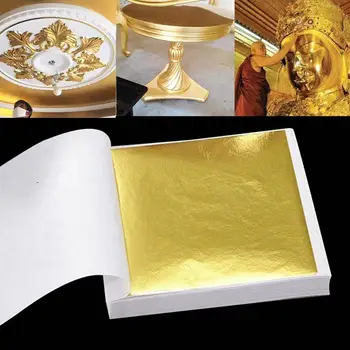 Zlato in Srebro Umetno Papir Torto, Sladice Dekoracijo Obrti 100 Kosov