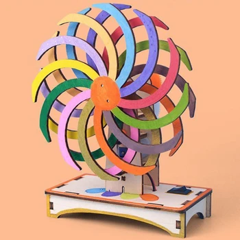 DIY Ročno Čarobno Okno Puzzle Sestavljanje Modela Otrok Znanost Eksperiment Kreativno, Zabavno učni Pripomočki