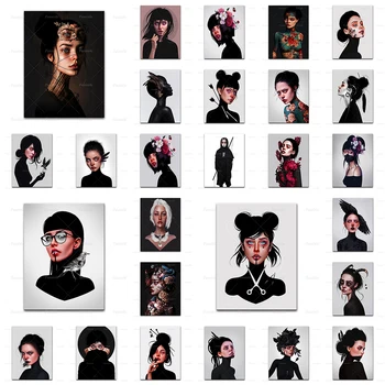 Laura H. Napraviti Odločilen, Nepriklicen Korak Povzetek Plakat Moda Za Ženske Wall Art Platno Slikarstvo Hd Natisne Modularni Slike Za Dnevna Soba Dekoracijo Doma