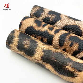 Leopard Natisnjeni PU Usnja Šivanje Tkanine, Umetno Usnje Visoke Kakovosti za DIY Kar Vrečko Plašč, Lase Loki Uhan Lutka Dekor Darilo