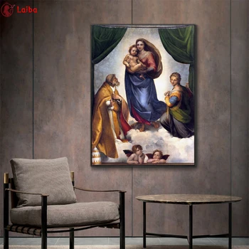 Madonna Jezusa Sliko Diamond Slikarstvo, Navzkrižno Šiv, Celoten Mozaik Diamond Vezenine, Poln Kvadrat in Krog Vaja