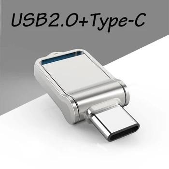 USB Disk 64GB OTG Tip C USB 2.0 Flash Disk Mini Zunanji Pomnilniški ključ za Pametni telefon, MacBook, Tabličnem računalniku Samsung Galaxy Pendrive