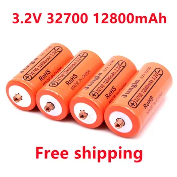100% Prvotne 32700 12800mAh 3.2 V lifepo4 Baterije za ponovno Polnjenje Strokovno Litij-Železo Fosfat Baterije z vijakom