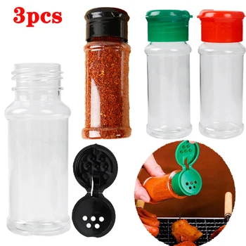 Začimbe Začimba Prenosni Začimbe 3pcs Jar Sol Plastičnih Kuhinja Kampiranje Steklenice, Posodo Začimb, Poper Shakers Kis