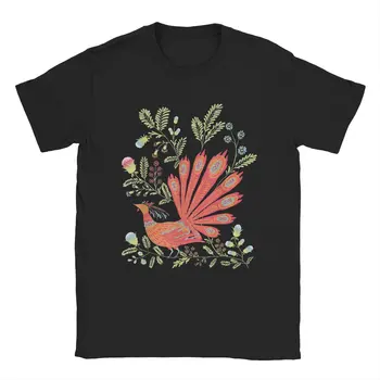 Moške Majice Firebird Cvetlični Smešno Čistega Bombaža Tees Kratek Rokav ukrajinski Vyshyvanka Slog T Majice, Obleke Poletje