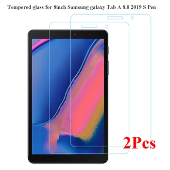 2Pcs/Pack Screen Protector for Samsung Galaxy Tab A 8.0 2019 s Pen SM-P200 P205 HD 0.33 MM Pregleden SM P200 Tablet Stekla