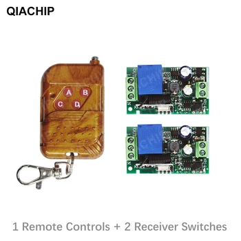 QIACHIP 433MHz Univerzalno 110V AC 220V 1CH Brezžično Smart Remote Control Stikalo Modul, Sprejemnik in RF Oddajnik Za LED Luči