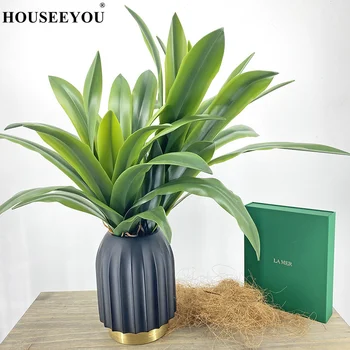 Simulirani Umetne Rastline Zelena Gladiole Orhideja Listov Aloe Doma Stranka Poroko Ponaredek Cvetje Bonsaj Home Office Dekoracijo
