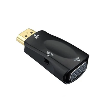 HDMI je združljiv Moški VGA Ženski Adapter Avdio Kabel Pretvornik FHD 1080P 720P 480P Laptop PC TV Box Zaslonu Računalnika, Projektor